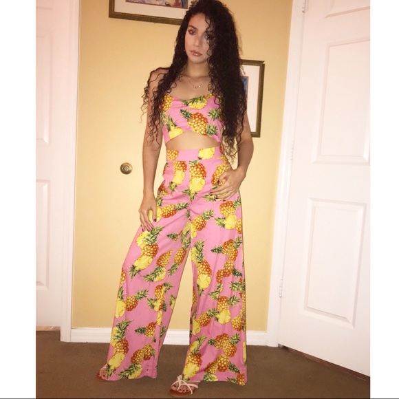 Boohoo Other - Tropical jumpsuit